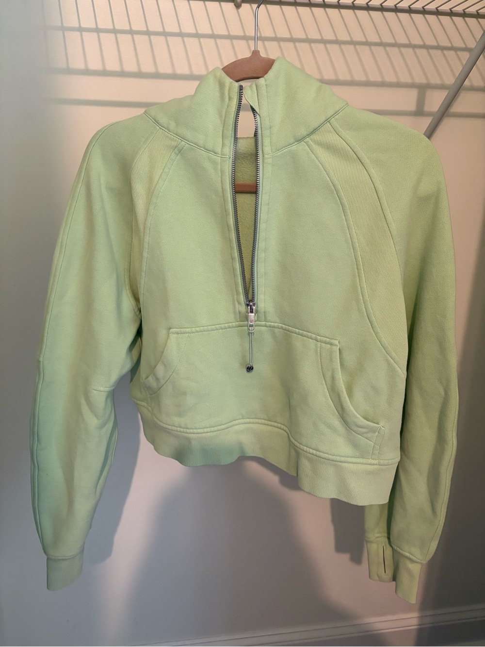 Lululemon Half-Zip Sweatshirt - Light Mint - Picture 7 of 9